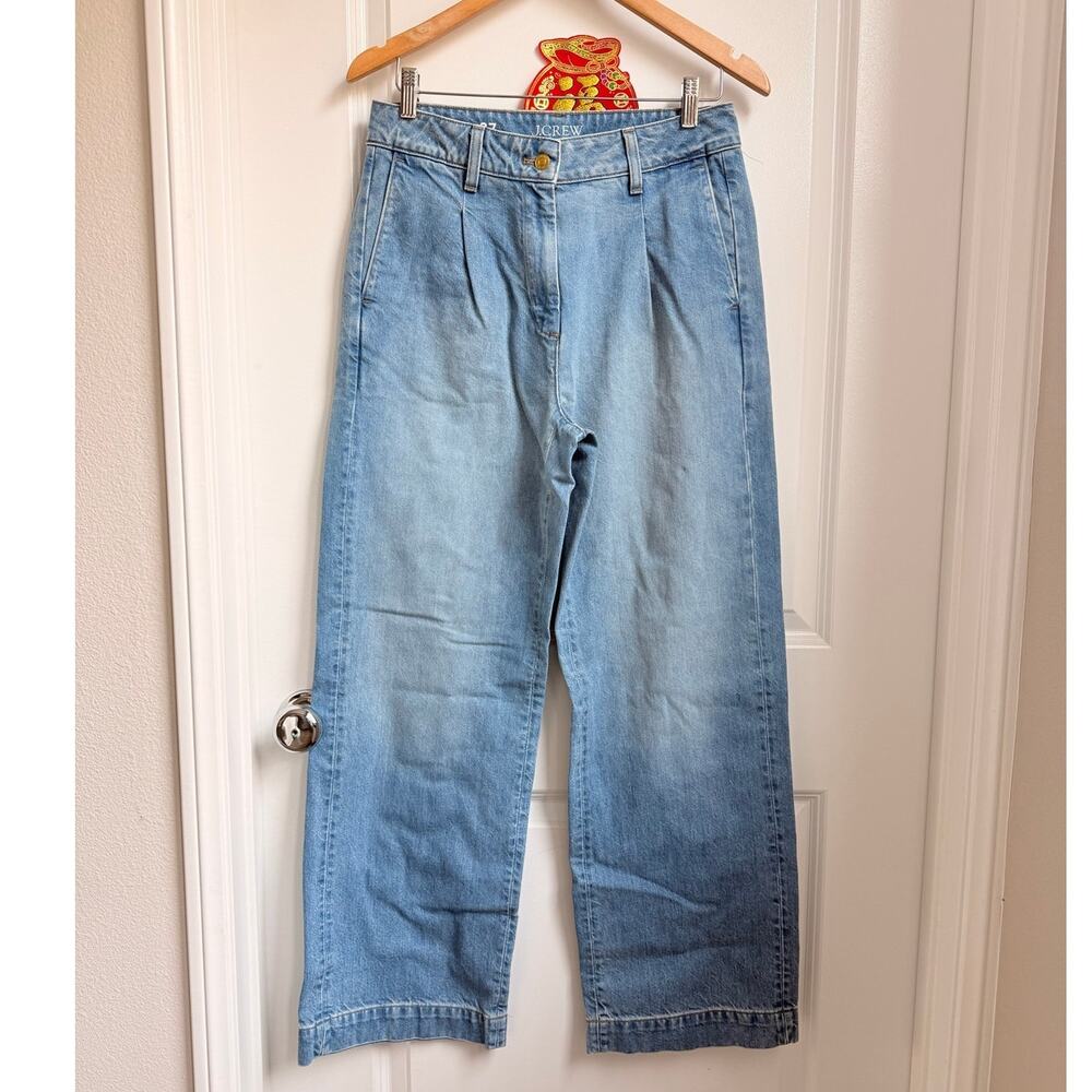 J.CREW Essential Wide Leg Denim Jeans Size 27
